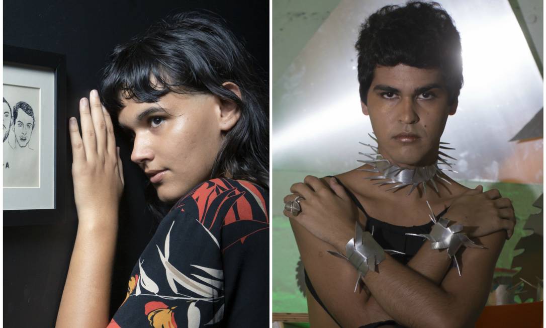 Agrippina Manhattan (esq.) e Lyz Parayzo: jovens artistas abrem espaço em instituições Foto: Leo Martins e Edilson Dantas 