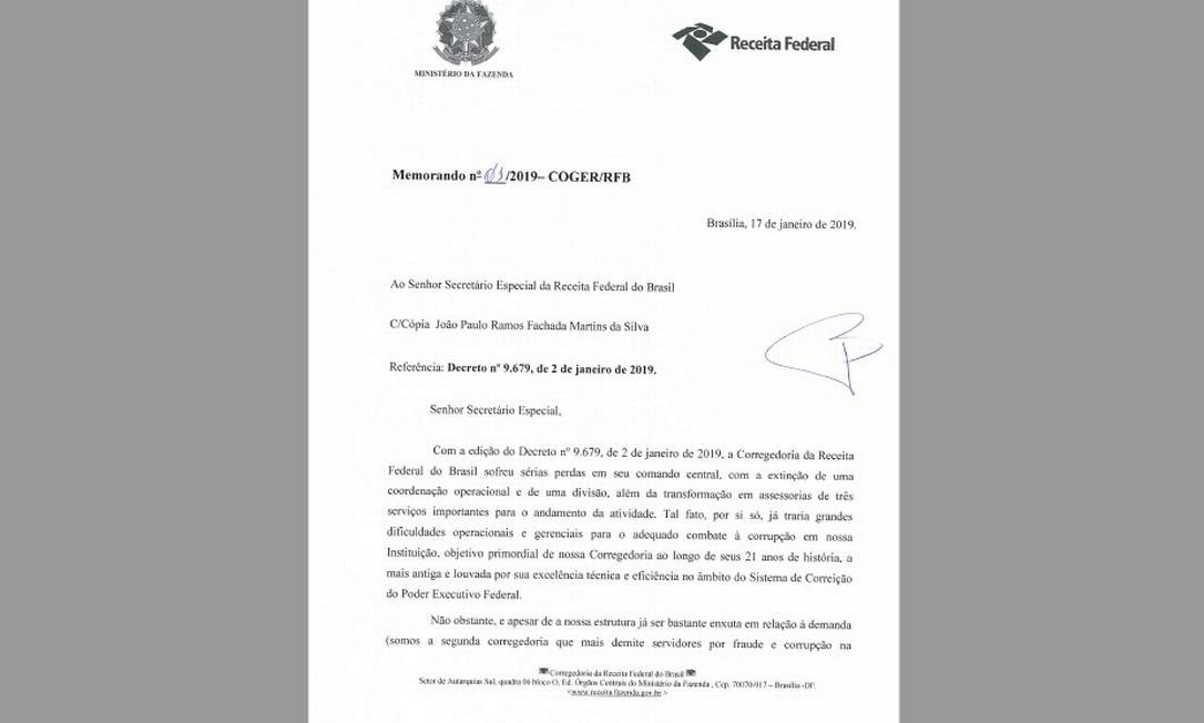 Corregedor da Receita critica gestão Bolsonaro por 'desmonte' em área de combate à corrupção