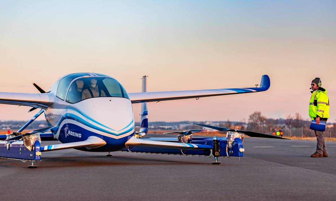 O protótipo de carro voador da Boeing Foto: Divulgação