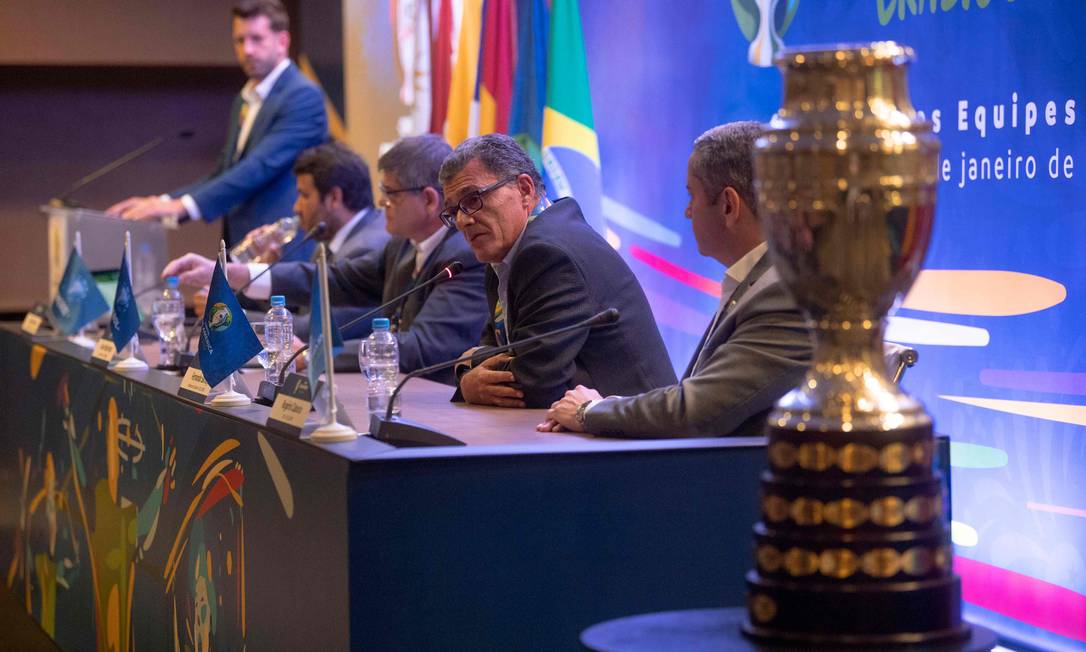 Copa América de 2019 terá o número tradicional de 12 participantes Foto: MAURO PIMENTEL / AFP