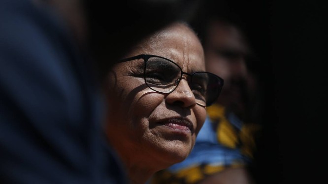 Marina Silva durante as eleiÃ§Ãµes de 2018 Foto: Marcos Alves / AgÃªncia O Globo