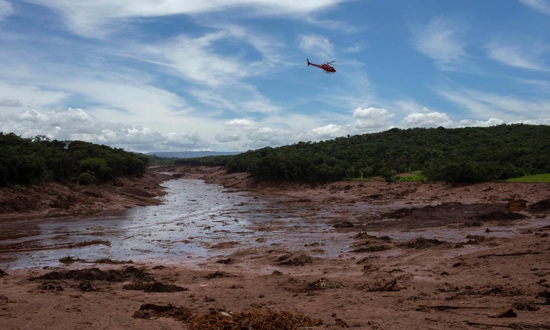 Barragem da Vale rompe na cidade de Brumadinho Foto: MAURO PIMENTEL / AFP