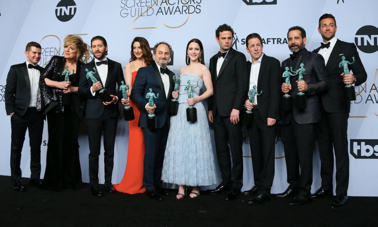 O elenco da série de comédia 