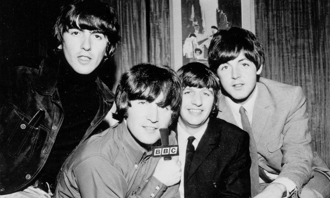 George Harrison, John Lennon, Ringo Starr e Paul Mc Cartney no auge da beatlemania, em fevereiro de 1964. Foto: EFE / Arquivo