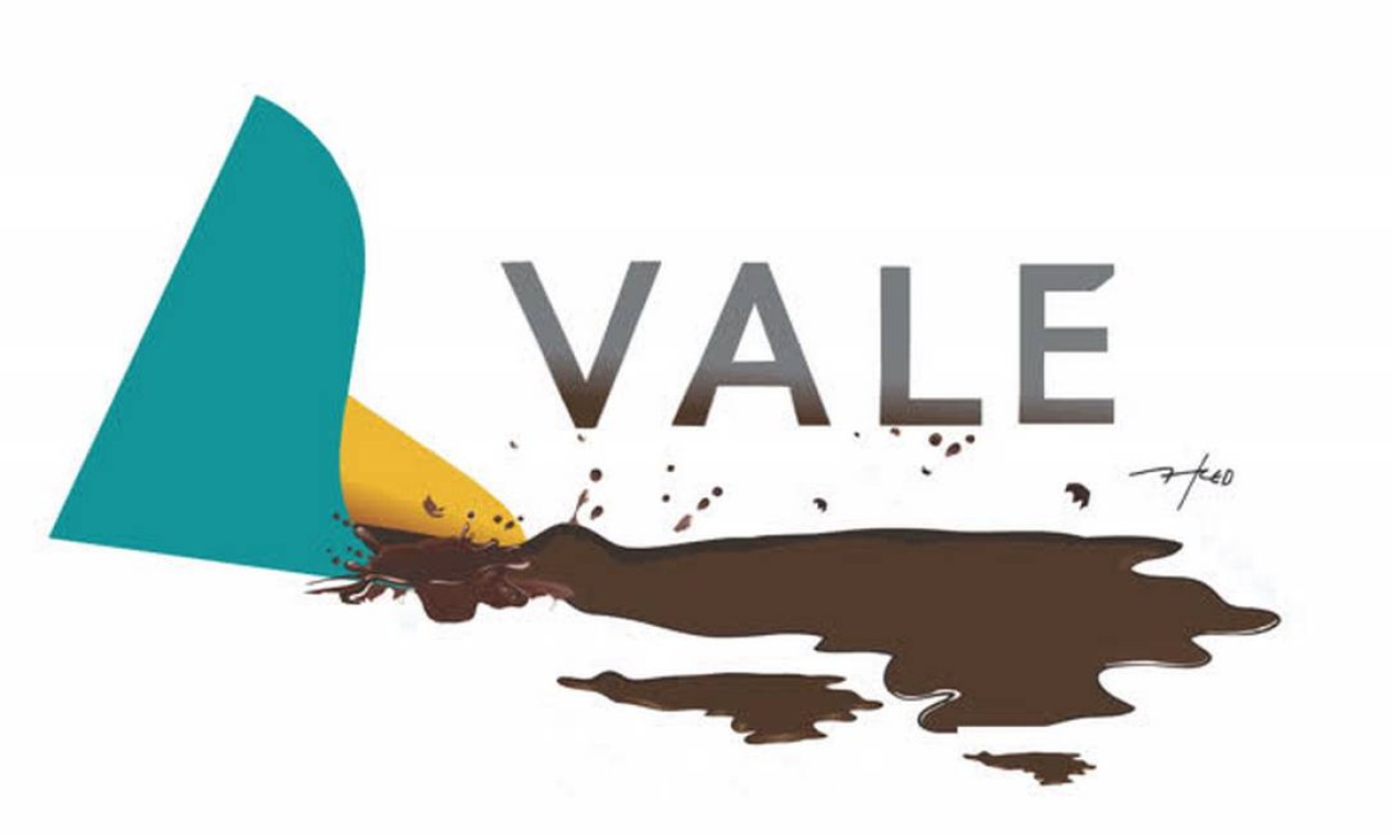 Cartum de Fred Ozanan usa logotipo da Vale na composição da imagem que interpreta a tragédia de Brumadinho Foto: Divulgação/ HQ Mix