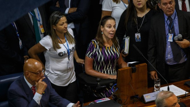A senadora Mara Gabrilli Foto: Daniel Marenco / Agência O Globo