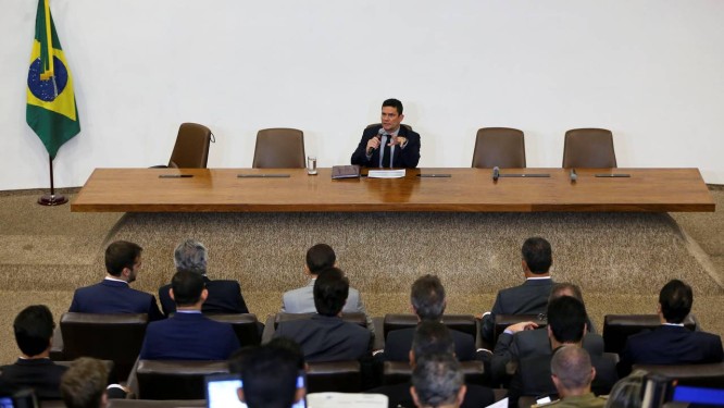 Moro apresenta a governadores projeto de lei contra a corrupÃ§Ã£o e anticrime Foto: HANDOUT / REUTERS
