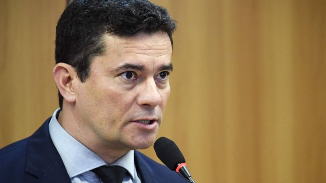 O ministro da JustiÃ§a, Sergio Moro, apresenta projeto de lei anticrime que levara para o Congresso Foto: EVARISTO SA / AFP