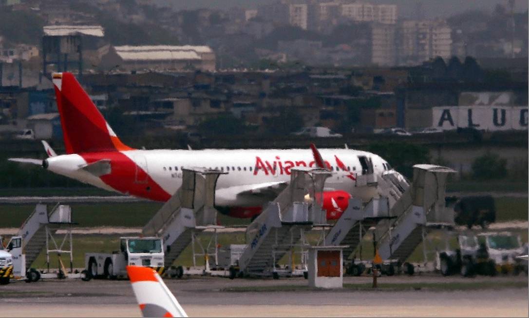 
Aeronave da Avianca, que pediu recuperação judicial.
Foto:
/
Fabiano Rocha- Agência O Globo
