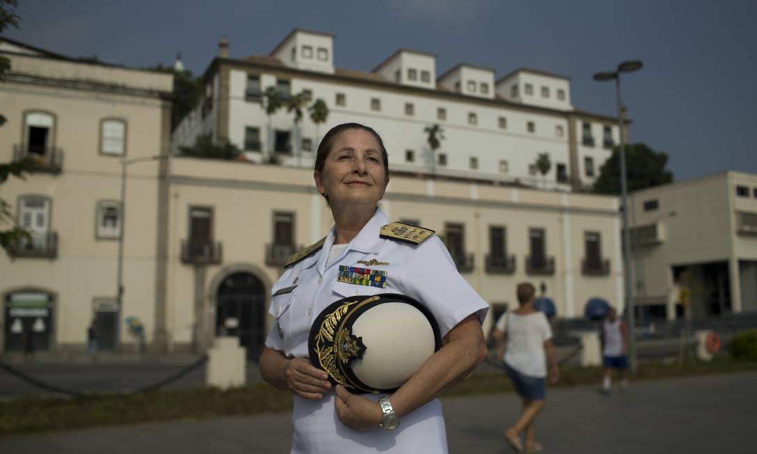 A almirante Dalva Maria Carvalho Mendes, a primeira mulher a chegar ao posto de oficial-general nas Forças Armadas Brasileiras Foto: Márcia Foletto / Agência O Globo