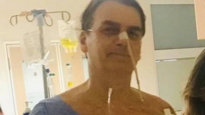 Bolsonaro estÃ¡ internado desde o dia 27 e se recupera da cirurgia para a reversÃ£o da colostomia Foto: ReproduÃ§Ã£o