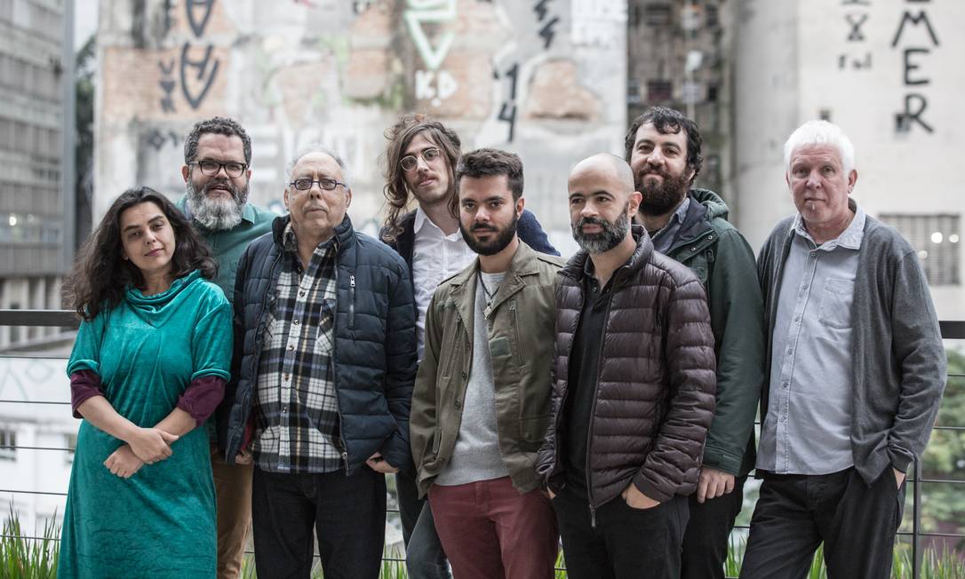 Jards Macalé e os 7 compositores convidados para "Besta Fera" Foto: Divulgação