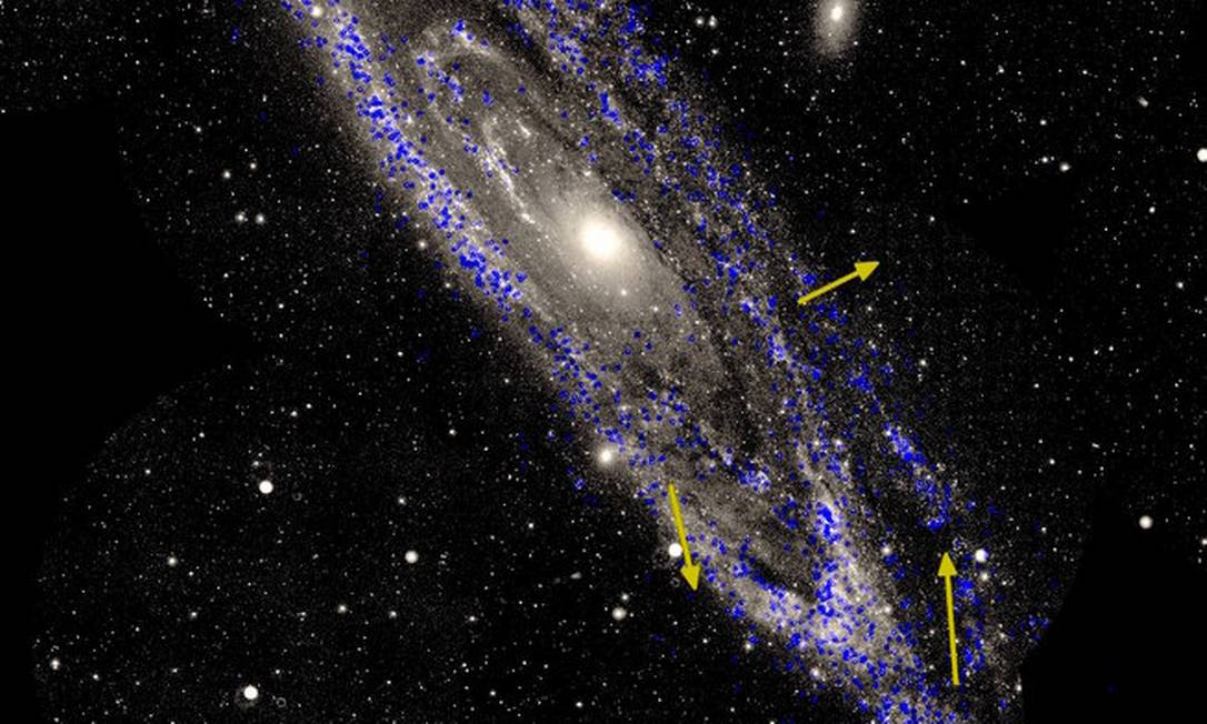Movimentos estelares de Andrômeda Foto: Divulgação ESA