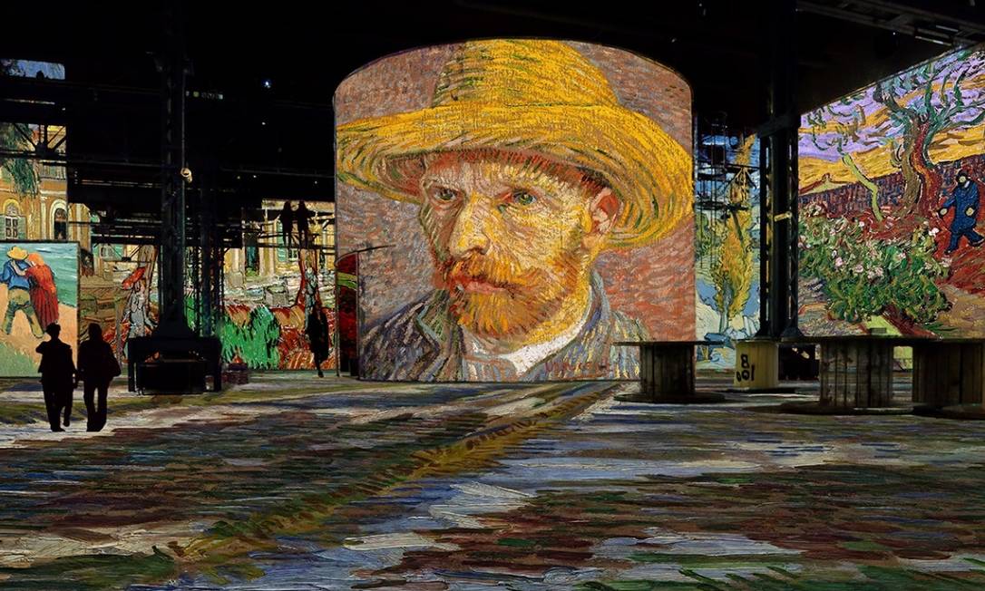 Primeiro centro de arte digital de Paris, espaço terá obras de Van Gogh projetadas em murais de 10 metros de altura Foto: Reprodução / Agência O GLOBO