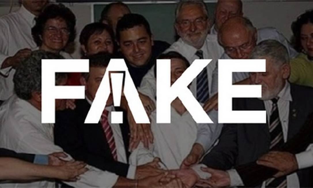 É falsa mensagem que diz que presidente da OAB está em foto ao lado de Battisti Foto: Reprodução/ Redes sociais