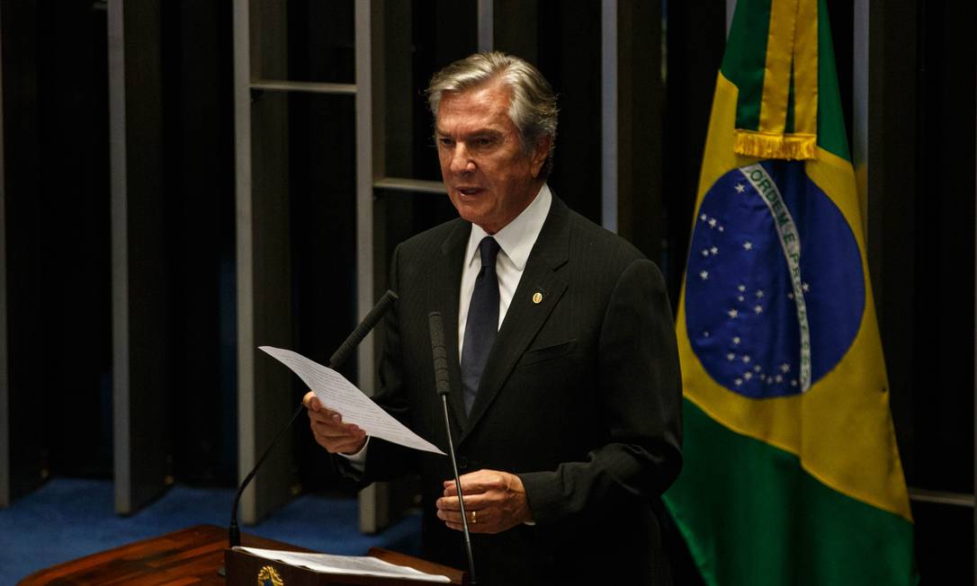 O senador Fernando Collor 02/02/2019 Foto: Daniel Marenco / Agência O Globo