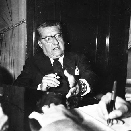 O senador Afonso Arinos de Melo Franco, em 1959 Foto: Arquivo O Globo / Agência O Globo