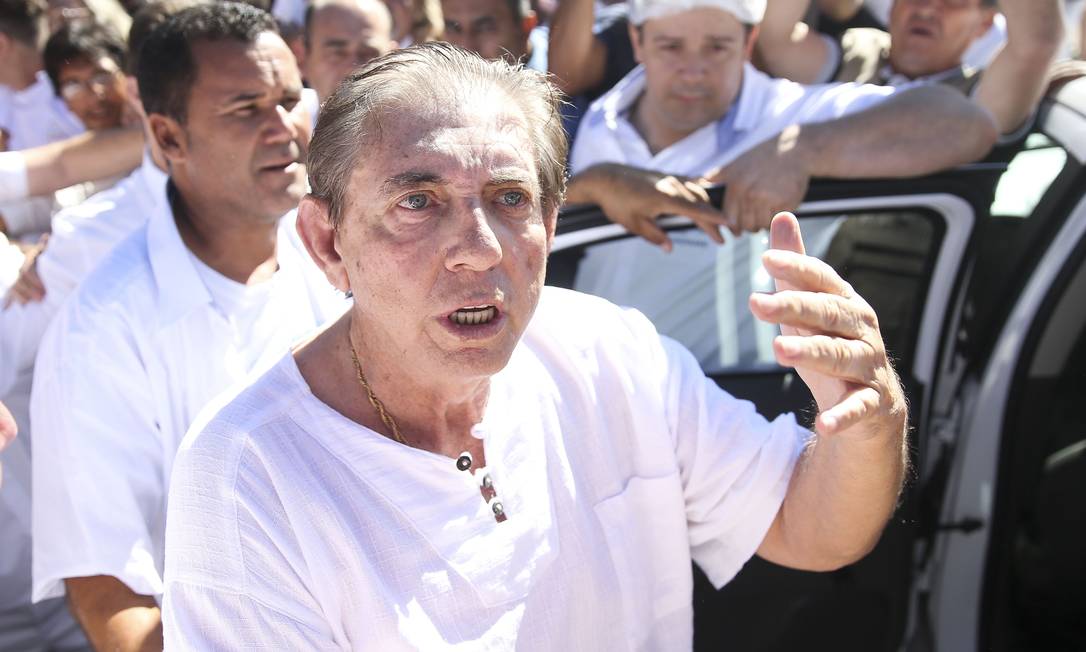 O médium João de Deus, que está preso preventivamente sob acusação de abusar de inúmeras mulheres Foto: Marcelo Camargo/Agência Brasil