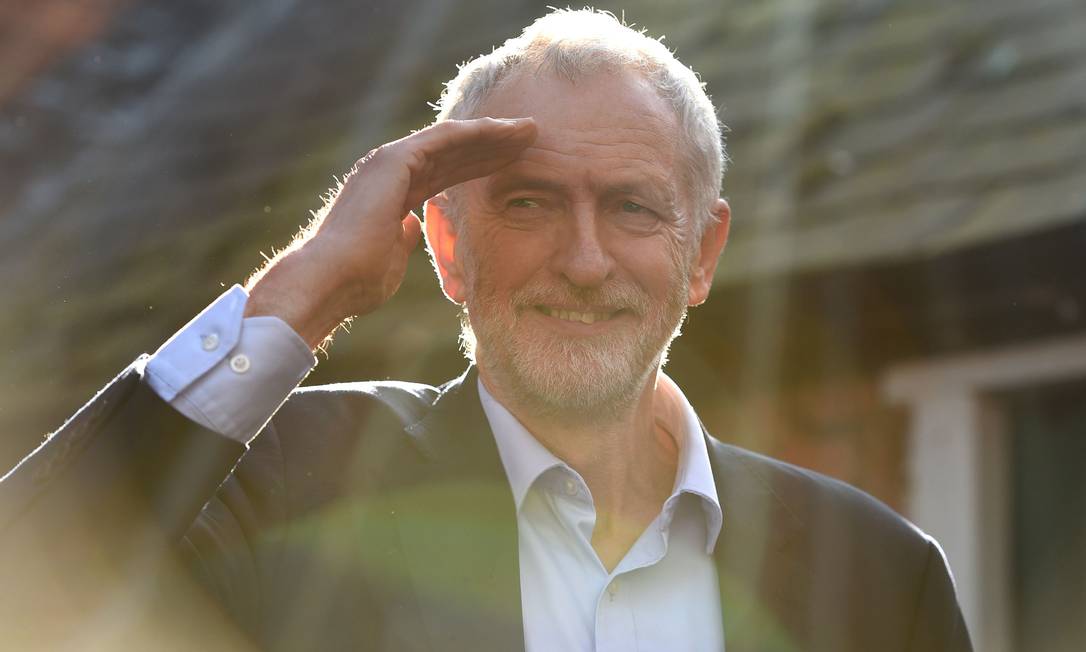 Líder do Partido Trabalhista britânico, Jeremy Corbyn Foto: OLI SCARFF / AFP