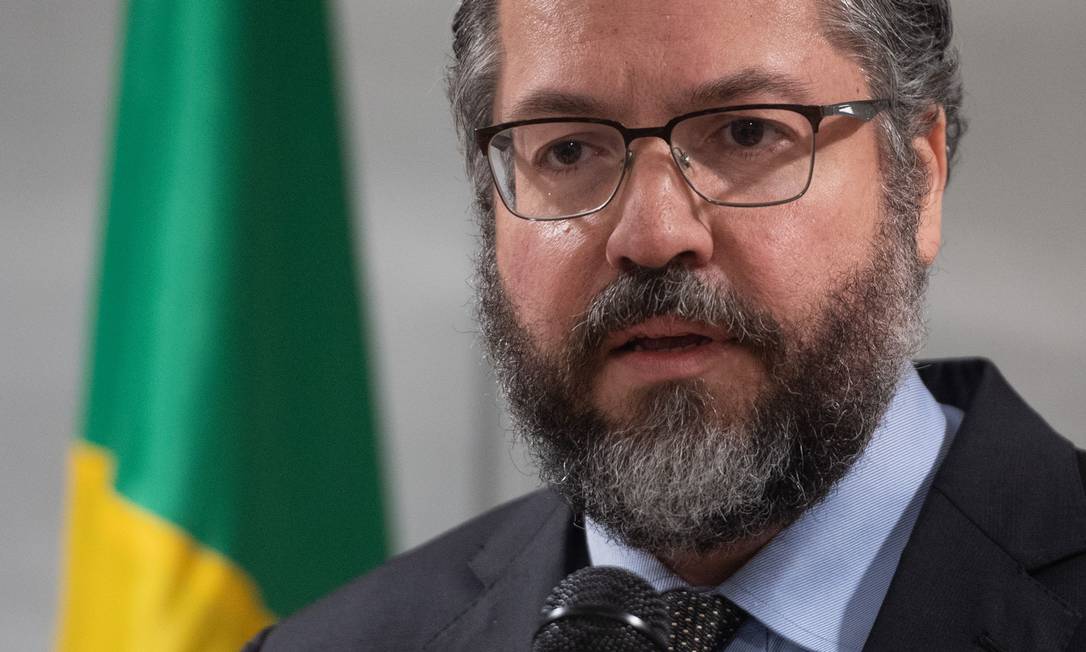 Ministro de Relações Exteriores do Brasil, Ernesto Araújo Foto: SAUL LOEB / AFP/07-02-2019