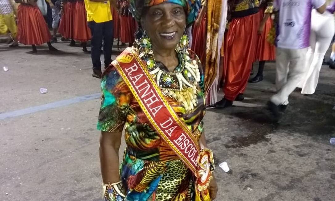 Nicilda da Silva, de 78 anos, é a rainha da Porto da Pedra em 2019 Foto: Paulo Santos / Agência O Globo