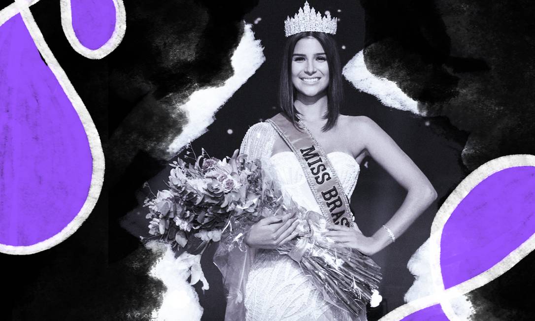 Julia Horta, 24, foi escolhida a nova Miss Brasil Foto: Arte de Lari Arantes sobre foto divulgação
