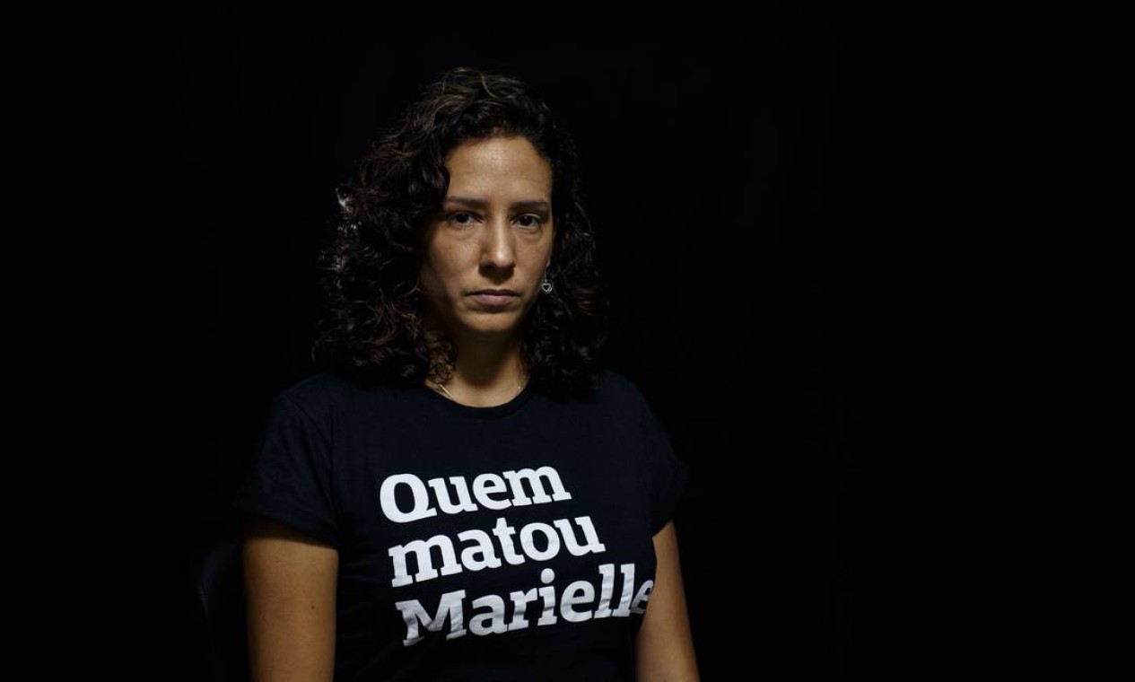 Mônica Benício, viúva da vereadora assassinada, diz não ter dúvida de que a morte de Marielle teve motivação política Foto: Daniel Marenco / Agência O Globo