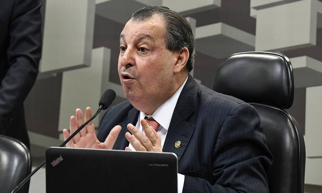 O presidente da Comissão de Assuntos Econômicos (CAE), Omar Aziz (PSD-AM) Foto: Edilson Rodrigues/Agência Senado