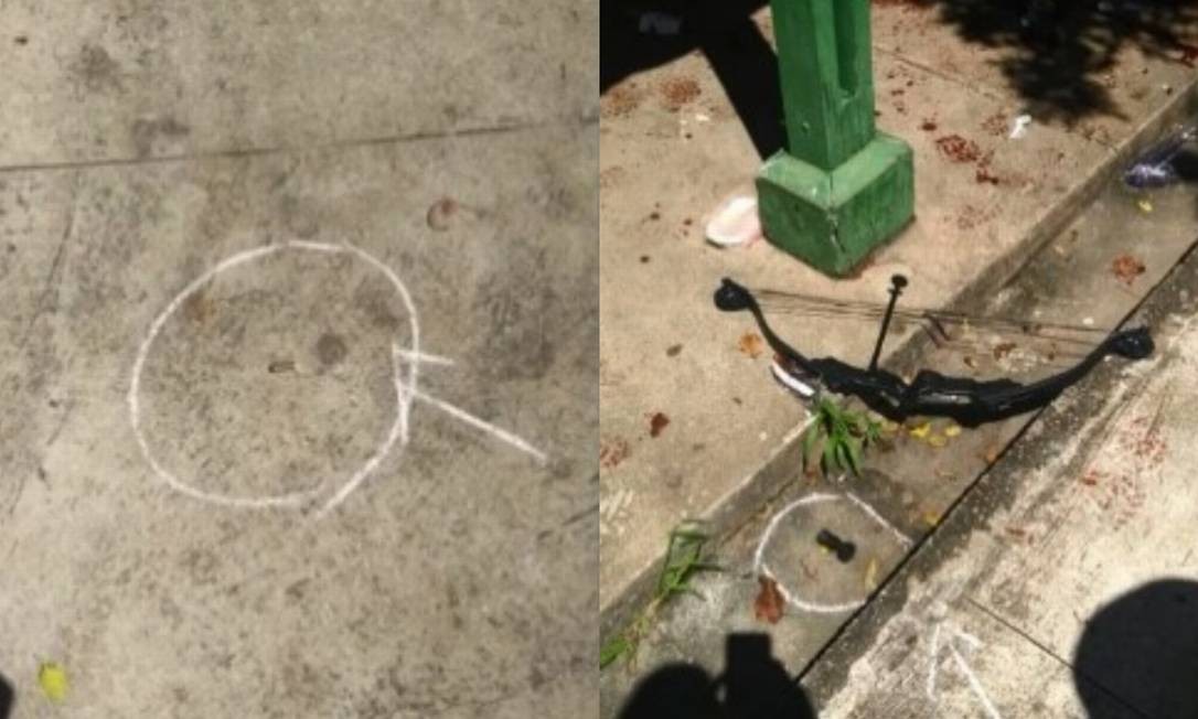 Fotos de projétil calibre 38 e de arco e flecha que atiradores utilizaram em escola em Suzano (SP) Foto: Reprodução