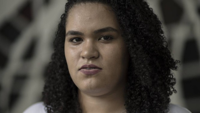 Luyara dos Santos, filha de Marielle Franco Foto: Leo Martins / Agência O Globo
