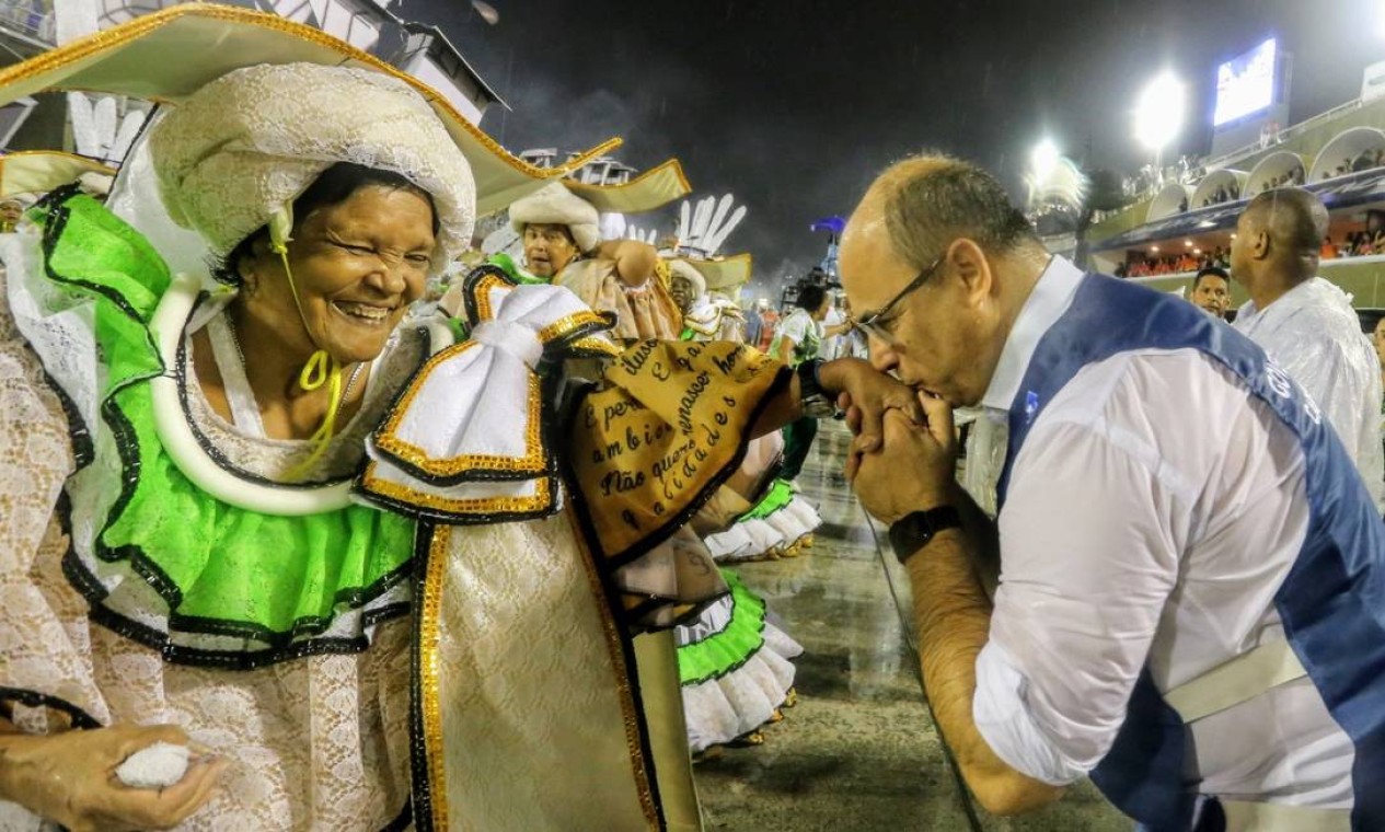 Na 1ª noite de desfile das escolas de samba do Grupo de Acesso, em 01 de fevereiro de 2019 Foto: Carlos Magno / Agência O Globo