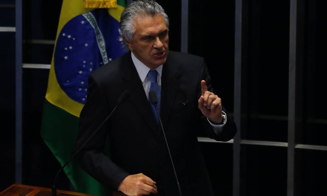 Ronaldo Caiado no Congresso Foto: Ailton de Freitas / Agência O Globo