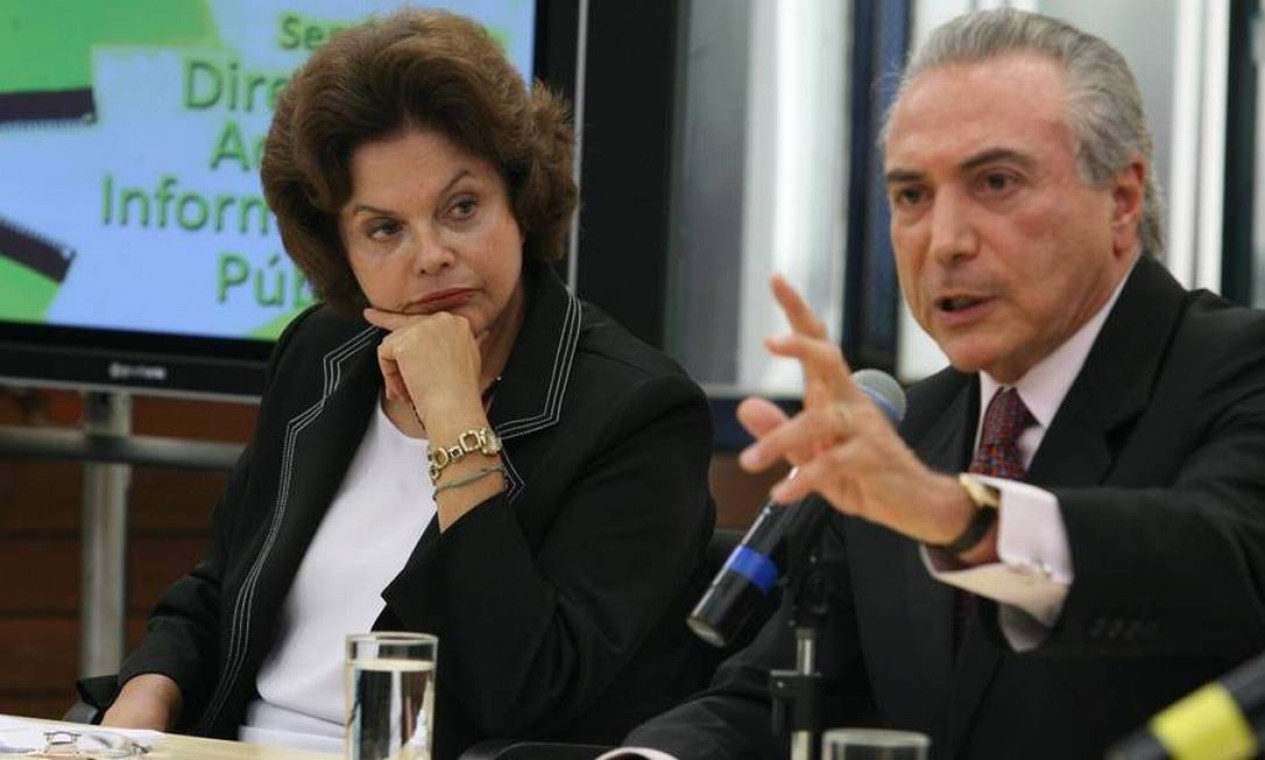 Em 2009, a ministra Chefe da Casa Civil, Dilma Rousseff, e o deputado Michel Temer Foto: Ailton de Freitas / Agência O Globo