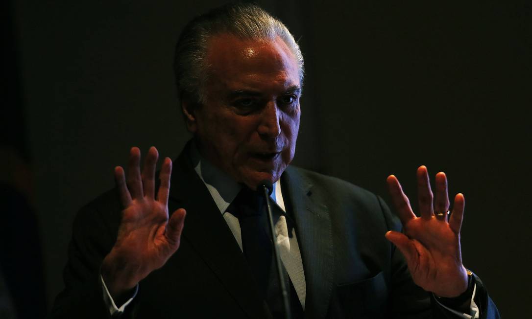 Michel Temer em novembro de 2018 Foto: Jorge William / Agência O Globo