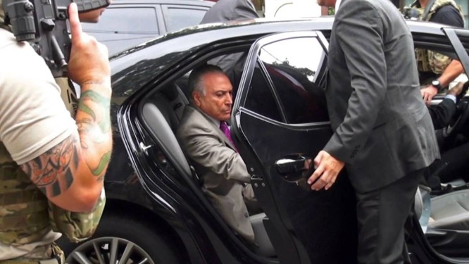 O ex-presidente Michel Temer foi preso em SÃ£o Paulo 21/03/2019 Foto: AFP