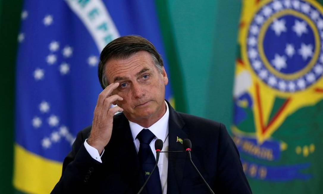 O presidente Jair Bolsonaro no Palácio do Planalto Foto: Agência Brasil