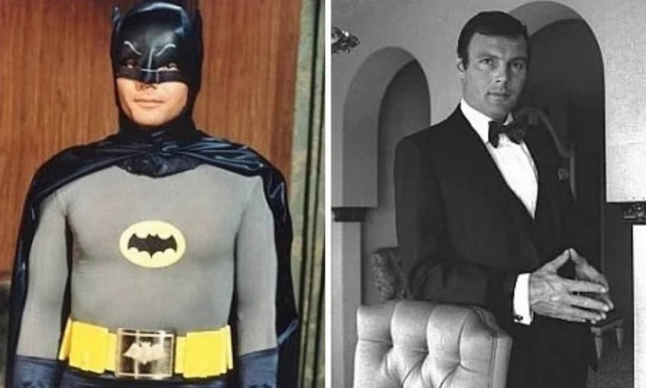 Adam West: 'Batman, o Homem-Morcego' (1966). Fã do personagem criado por Bob Kane em 1939, Adam West começou a interpretar o Batman num seriado da Fox para a TV, antes de ser escalado para levar o herói para as telonas. Foto: Divulgação