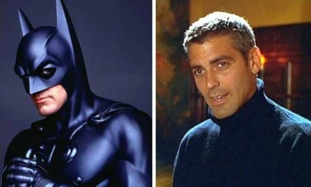 George Clooney: 'Batman & Robin' (1997). A versão protagonizada por Clooney foi, segundo sites especializados, o maior fracasso do personagem, com inúmeras indicações ao Framboesa de Ouro e figurando entre os piores filmes de super-heróis de todos os tempos. Foto: Divulgação