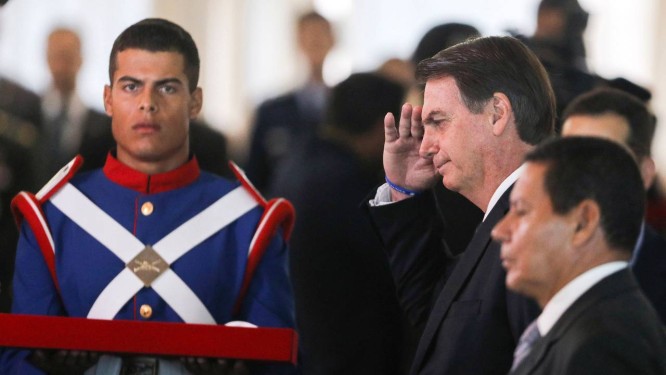 O presidente Jair Bolsonaro Foto: Sergio Lima / AFP