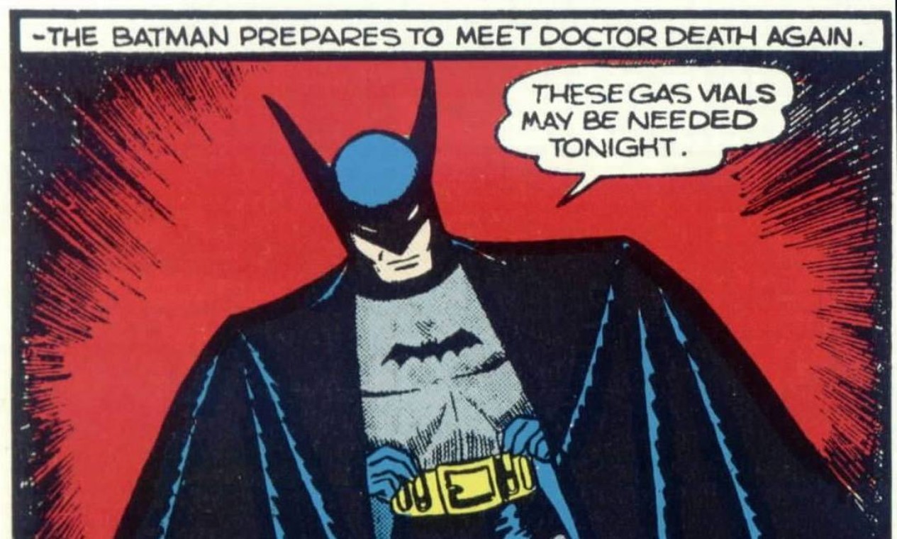 1939//Batman em sua primeira aventura, uma história de Bob Kane e Bill Finger na revista em quadrinhos "Detective Comics" número 27 Foto: Reprodução