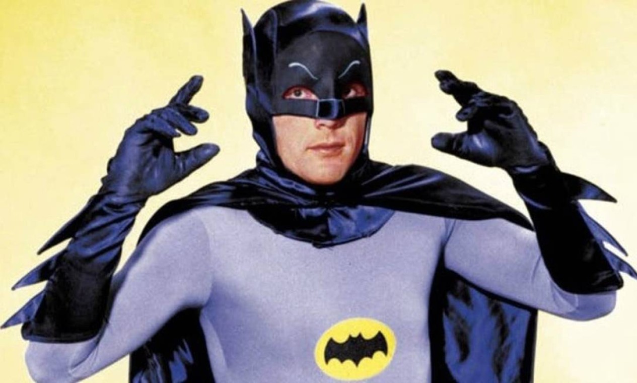 1966//Adam West na série "Batman" Foto: Reprodução