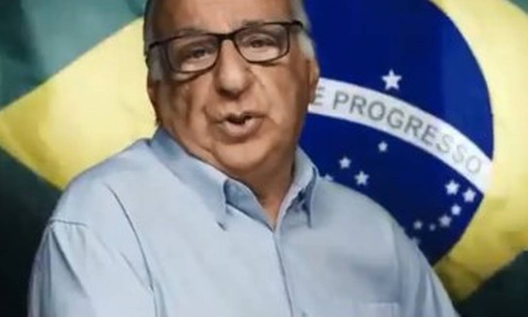 Ator Paulo Amaral foi o protagonista do vídeo pró-golpe divulgado em canais de WhatsApp do Palácio do Planalto Foto: Reprodução