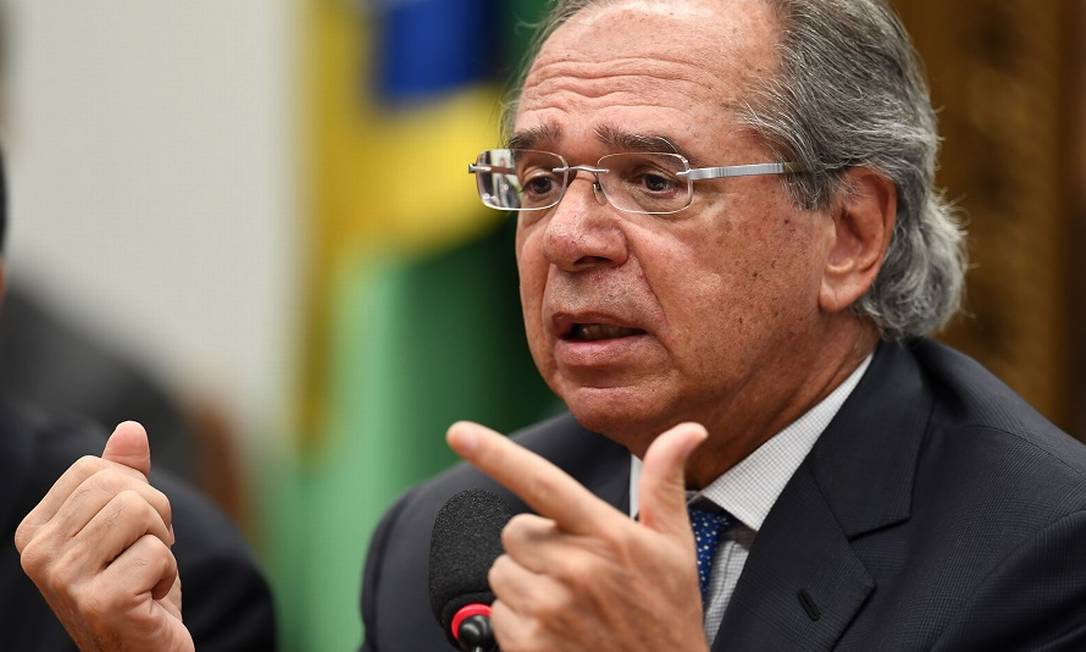 O ministro da Economia,Paulo Guedes Foto: EVARISTO SA / AFP