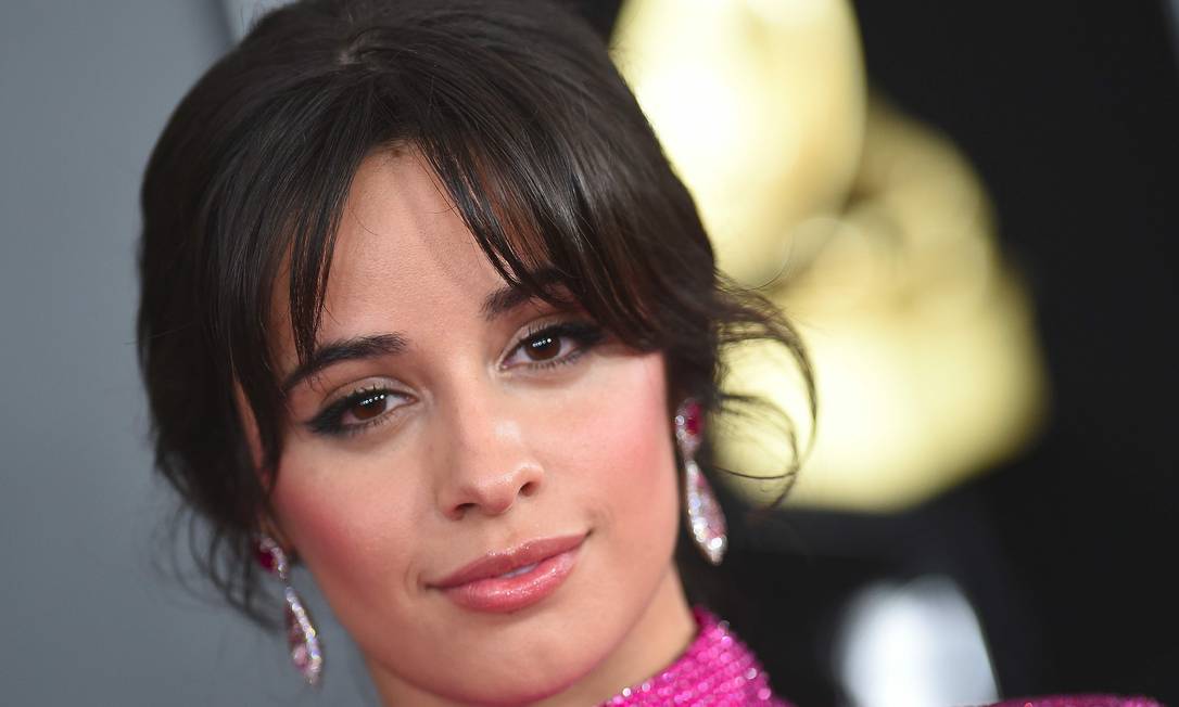 Camila Cabello no 61º Grammy, em Los Angeles Foto: VALERIE MACON / AFP