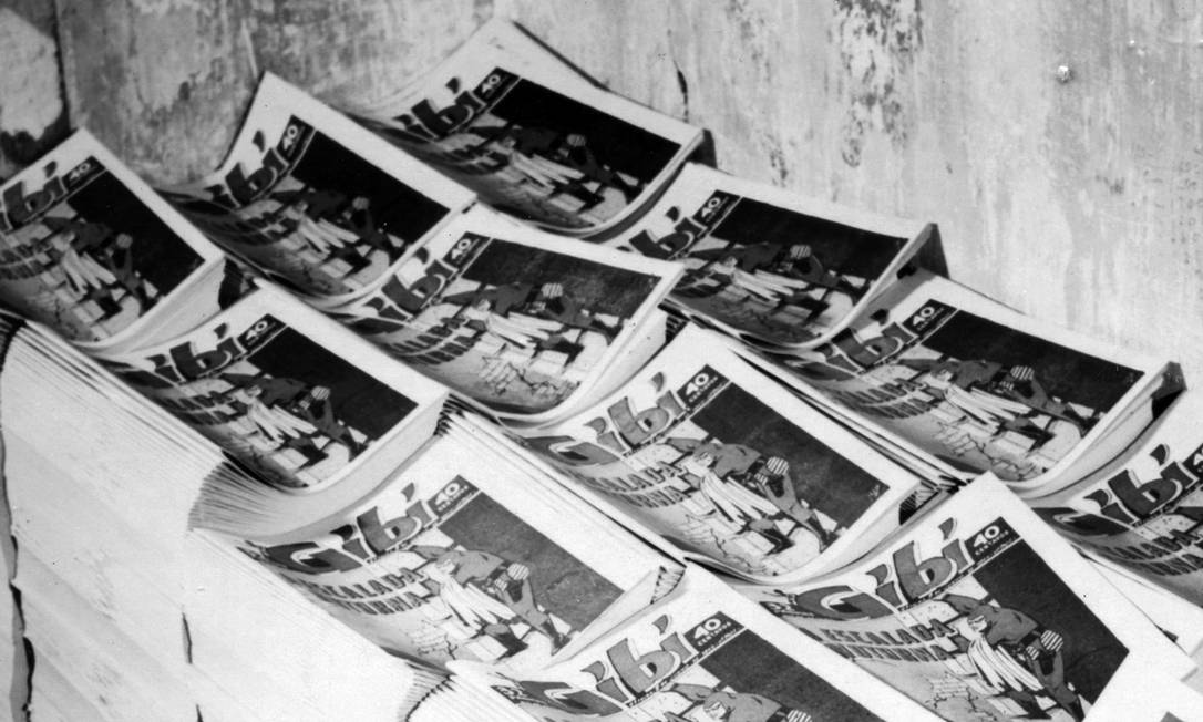 Em maio de 1944, envio da revista Gibi na antiga sede do jornal O Globo Foto: Arquivo O Globo / Agência O Globo