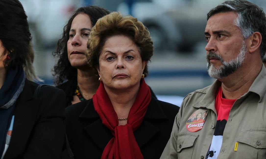  A ex-presidente Dilma Rousseff em Curitiba (PR) Foto: Geraldo Bubniak / Agência O Globo - 11-09-2018