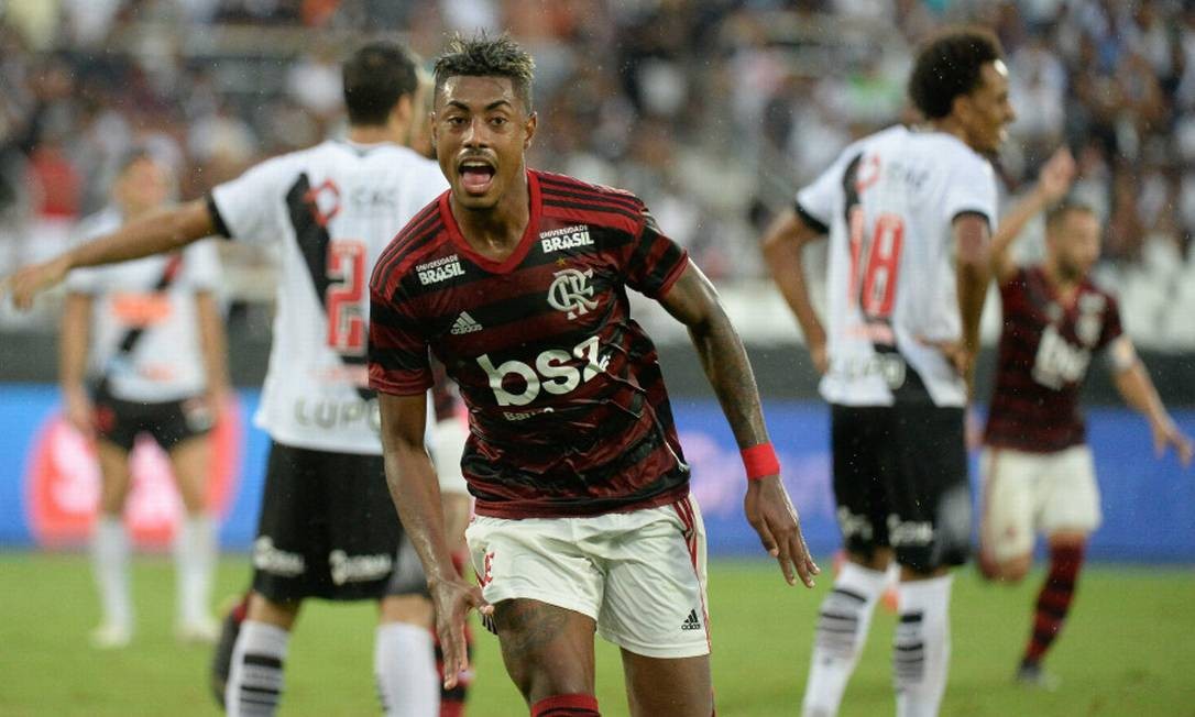 Bruno Henrique comemora gol do Flamengo sobre o Vasco na final Foto: Alexandre Vidal/Flamengo