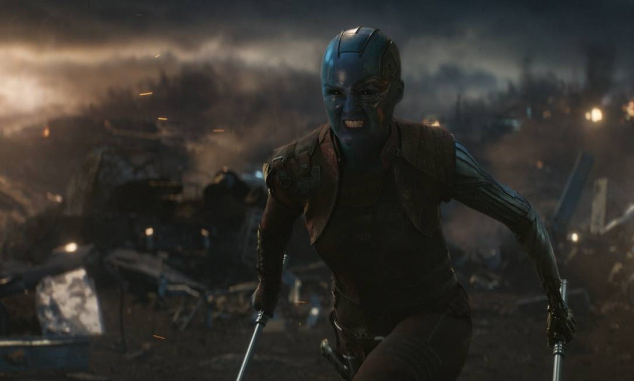 Nebula (Karen Gillan) é uma das filhas do vilão Thanos Foto: null / Marvel Studios