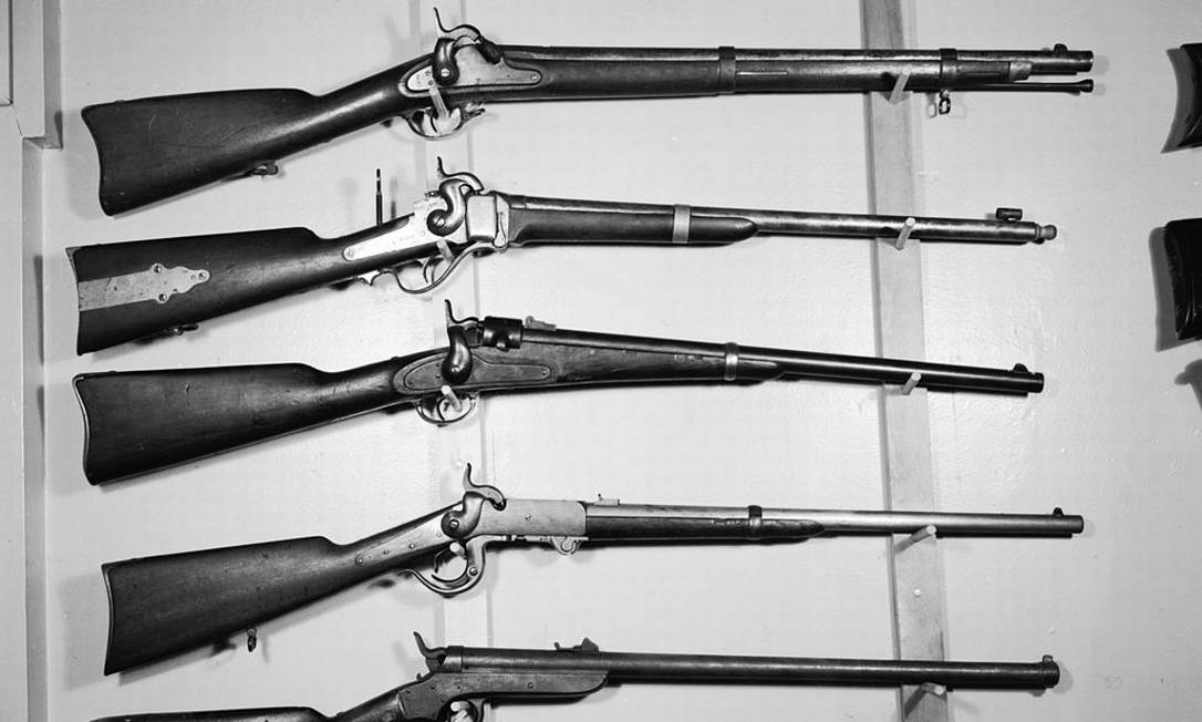Rifles da Guerra Civil americana Foto: Orlando / Getty Images