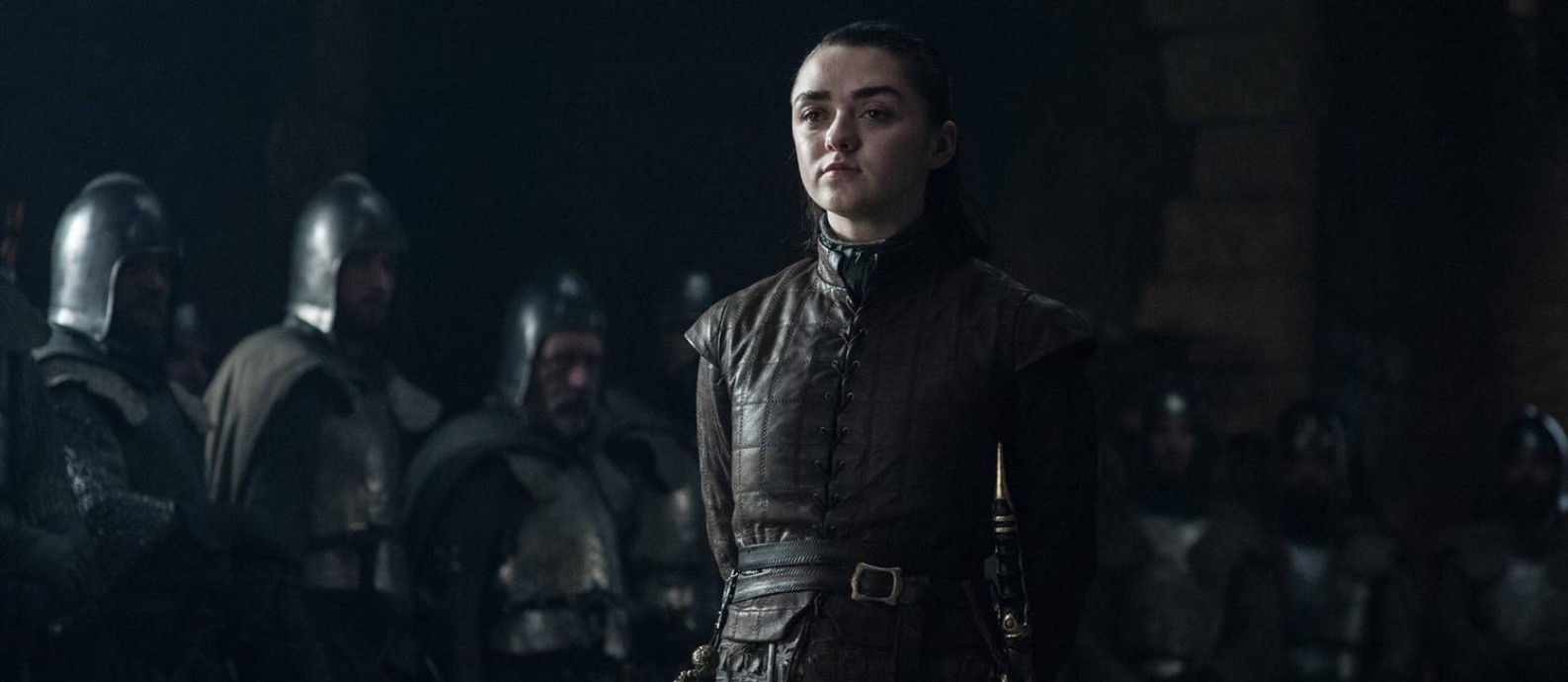 Arya Stark (Maisie Williams) em 'Game of Thrones': personagem é decisiva na batalha de Winterfell Foto: Divulgação
